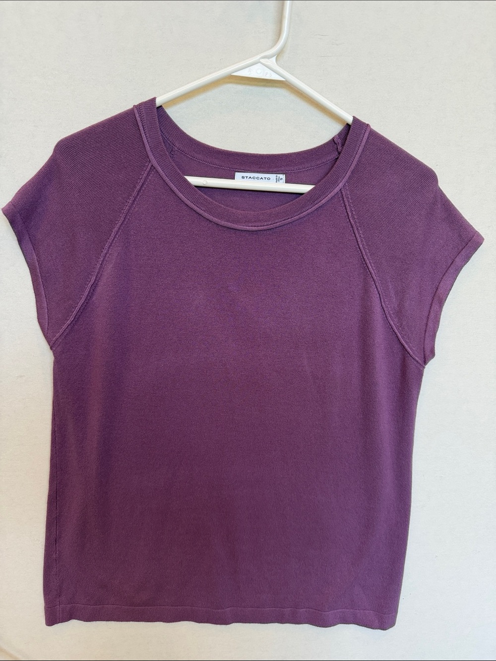 Staccato Plum Short Sleeve Crewneck Tee